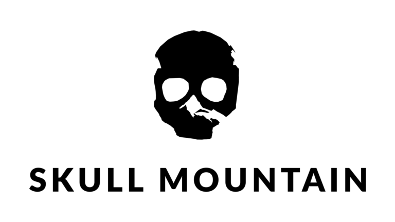 Skull mountain logo